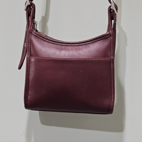 Sold!! Vintage Coach Legacy Small Zip Crossbody Shoulder Bag 9997 (Currant) - Picture 7 of 14